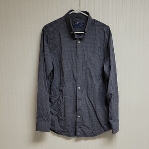 Vineyard Vines Gray Checkered Classic Fit Shirt, Men's Med. Performance business